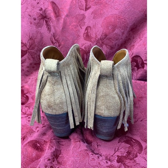 COCONUTS By Matisse "Lambert" Women's Size 6.5M Brown Faux Suede Fringe Boots - Picture 4 of 12